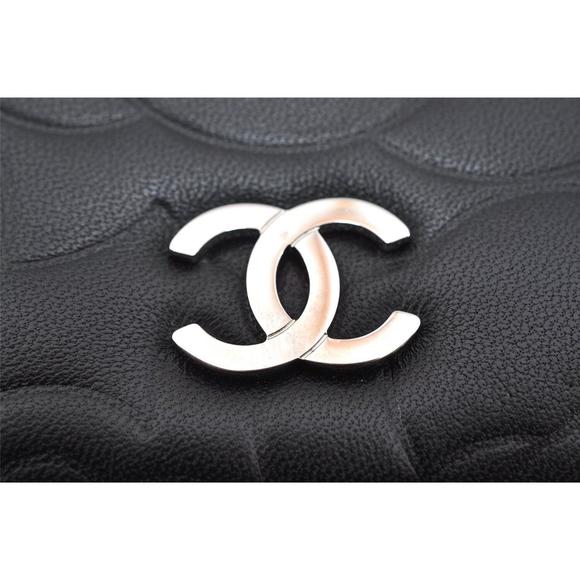 Auth Chanel Camellia Lamb Skin Cc Logo #78691C75B - Picture 6 of 15
